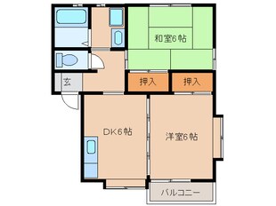 セレナード　Ｂ棟の物件間取画像